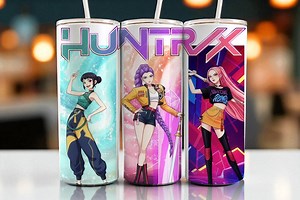 Kpop Chibi Demon Hunters Tumbler Wrap: 20oz Sublimation Design (digital Download) - Etsy