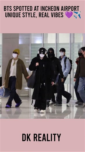 BTS Spotted at Incheon Airport | Simple Style, Real Vibes #shorts #shortsfeed