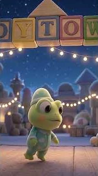 กบน้อยในเมืองของเล่นแสนง่วง 🐸🚂 | เพลงเด็กนอนหลับ เพลงกล่อมเด็ก #Shorts