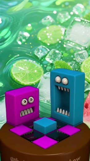 “Cute 3D Cartoon Blocks with Crazy Expressions 🤪”“When Blocks Fall in Love 💕 | Funny Animation”