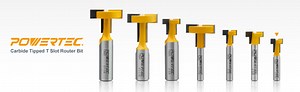 Watch The Carbide Tipped T Slot Router Bit by POWERTEC. on Amazon Live