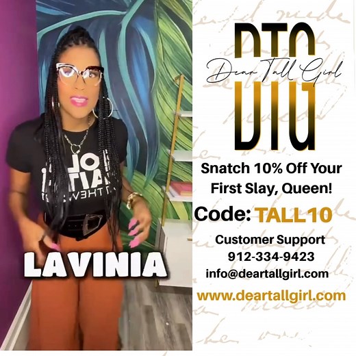 At Dear Tall Girl, we don’t just make clothes we make a statement. Shop our website: https://www.deartallgirl.com/ We design elevated essentials for women 5'10" who are tired of “almost” fits and rolled-up sleeves. Created by a tall girl. Designed for tall girls. Born out of frustration, built with power Dear Tall Girl flips the script. Because tall isn’t just a height it’s a whole lifestyle. And finally, there’s a closet that gets it. A closet we wished existed… and now it’s YOURS too. 👑 #Dear