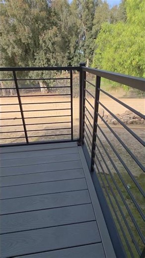 trex deck and aluminum handrails #diy #deck #home #homedecor #homeimprovement #subscribe #trexdeck