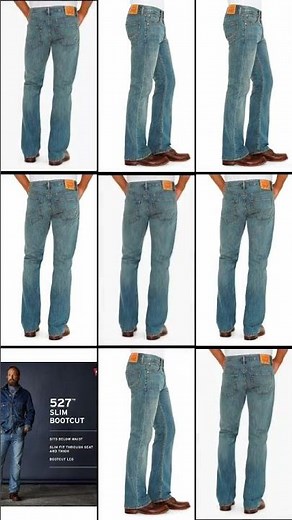 Levi's Men's 527 Slim Bootcut Jeans 36W x 34L Medium Chipped