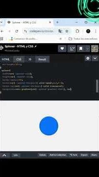 Cómo crear un #spinner animado con #CSS y #HTML5 #maths #webdesign #webdevelopment #programming
