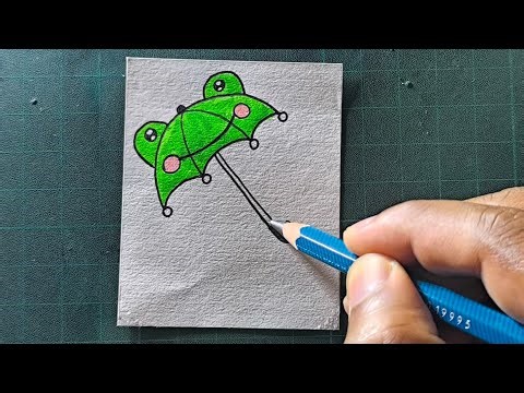 "Master the Art of Umbrella Drawing in Just 5 Easy Steps! ☔️🎨"