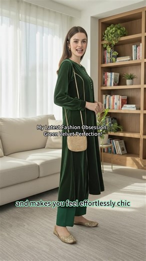 Seriously, you NEED this Green Velvet De Luxe dress. The fabric, the fit, the *vibe* – it's absolutely stunning. Perfect for any occasion where you want to feel chic and confident. This is my ultimate 'good-find' recommendation! VelvetVibes LuxuryFashion BritishStyle