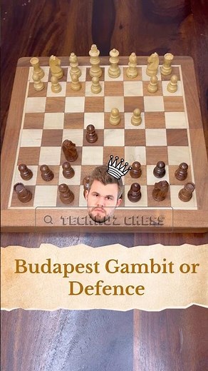 8 Move Budapest Gambit Trap in Chess | Smart Defence #budapest #chess #chessshorts #chessgame