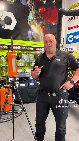 Meet the Kemper AirWatch - the future of air quality monitoring! Brent walks you through how this smart device ensures a safer workplace by tracking and controlling dust concentration in real-time. 💡 Stay compliant, save energy, and boost workplace trust. Available now at Days Industrial! #kemperairwatch #fumecontrol #weldingfumes #welding #welder #weld