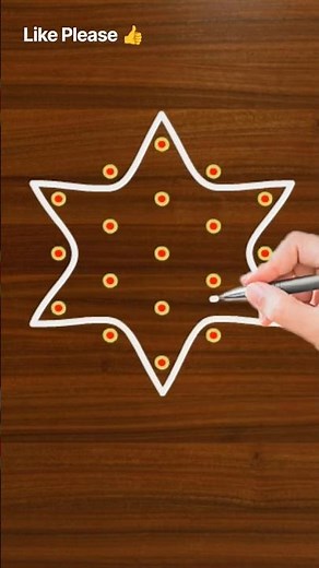 5 dots muggulu for beginners #rangoli #dialyrangoli #muggulu #yt #shorts #kolam #kolangal #easy