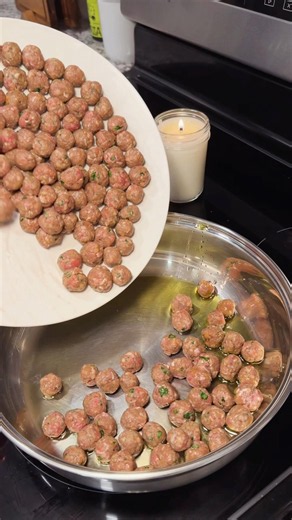 mini meatball with cheesy marinara pasta! full recipe below! #recipe #trend #cooking #viral #dinner