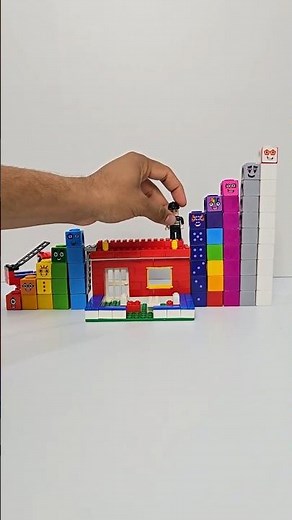 Learn Numbers with Number Blocks & Fire Engines! 🚒 #numberblocks #numbers #lego #diy #asmr