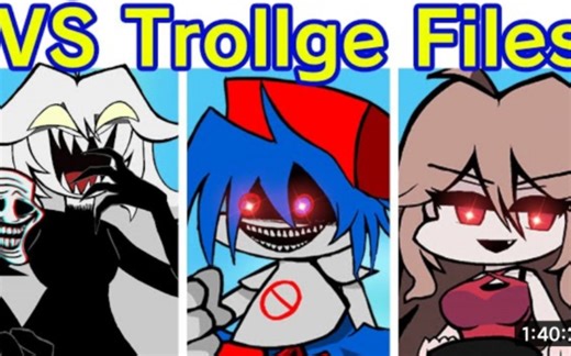 Friday Night Funkin' 蓝蛋事件2.0全周 过场动画(FNF Mod) (VS Trollge Files)