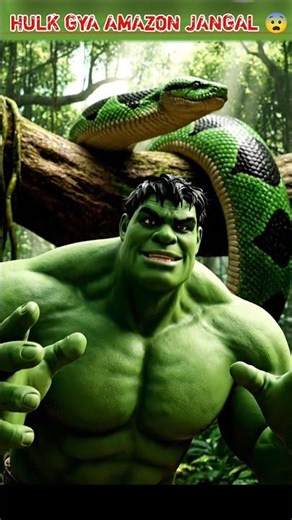 hulk gya Amazon jagal 💪 | Hulk vs Thanos | Emotional Short #ai #hulk #aihulk