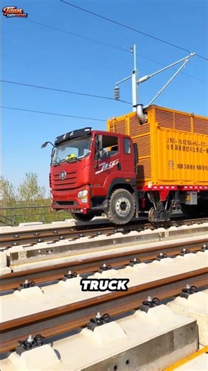 Huge Generator Truck Working on Railway Tracks #generator #shorts 👀