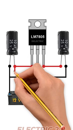 How to Convert 12V Battery to 5V #electronics #diy #delectric | Electric 2.0
