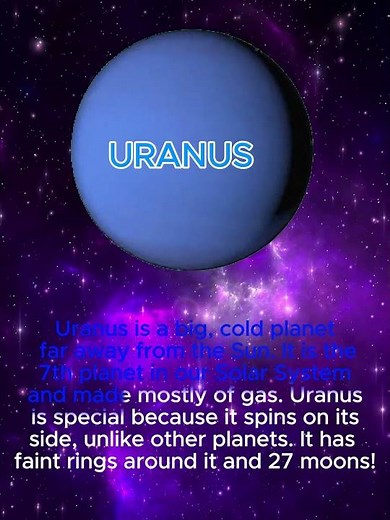 LEARNING ABOUT PLANETS I "Uranus: The Tilted Planet for Kids" #planets #learnplanets