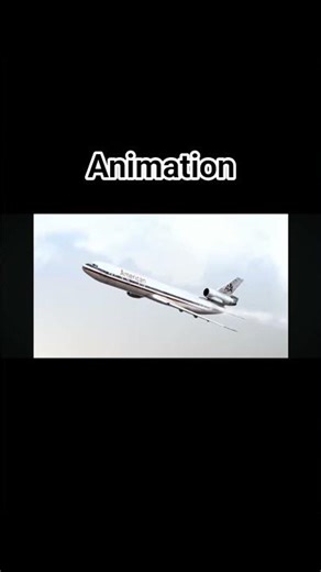 Animation VS Real life - American Airlines Flight 191 #aviation #flight #planecrash