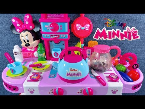 12 Minutes Satisfying with Unboxing Minnie Mouse Kitchen Playset，Disney Toys Review | ASMR