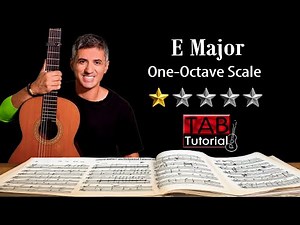 E Major | One-Octave Major Scale | Tutorial + Sheet & Tab
