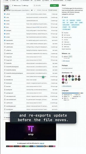 can1357/oh-my-pi — IDE wired into your terminal 🟢 Clone #Shorts