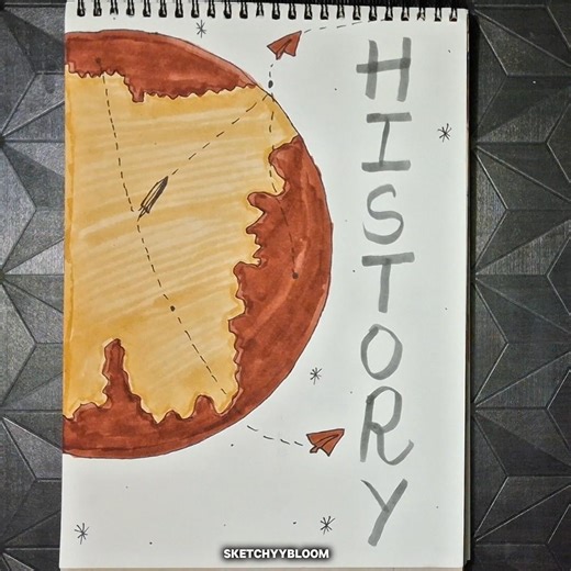 If History is about the world…then your notebook should look like one 🌍✈️