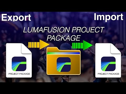 How to IMPORT and EXPORT Lumafusion projects files tutorial