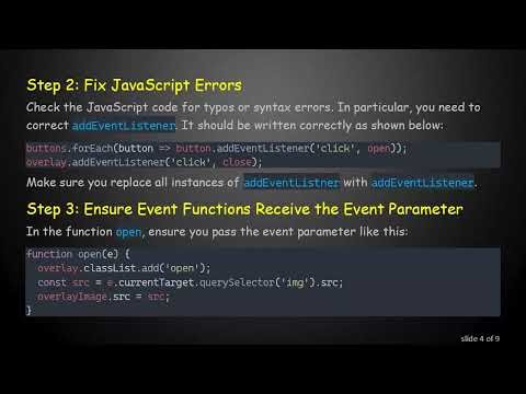 Solving the Popup Gallery Effect Issue in JavaScript