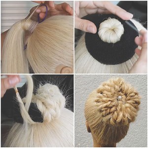 A rose bun hairstyle that would make any bride look gorgeous on her big day!🌹😍 | MetDaan Makeup