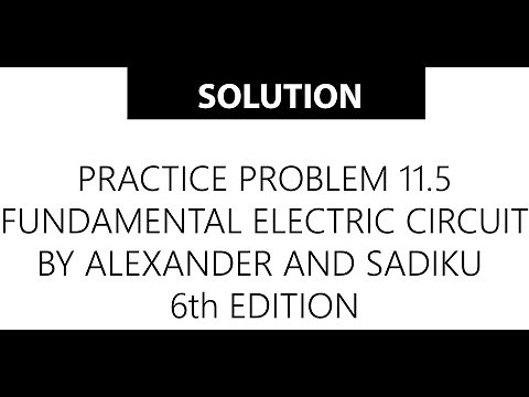 Practice Problem 11.5 Fundamental of Electric Circuit by Alexander and Sadiku 6th edition