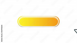 Click cursor set button with hand pointer clicking. Click here web button sign. Isolated website buy or register bar icon with hand finger arrow clicking cursor. Motion graphics