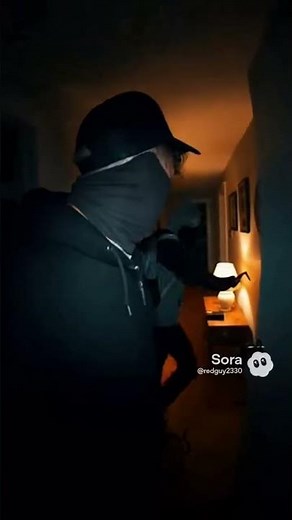 Home invaders get scared by ghost