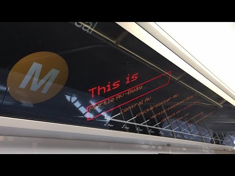 BMT Myrtle Ave Line: R179 (M) Train Ride from Myrtle Avenue to Metropolitan Avenue