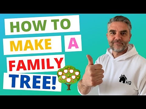 HOW TO PAINT A FAMILY TREE | 3 EASY STEPS | DIY 5 MINUTE CRAFTS | FAMILY TREE FOR KIDS PROJECT!