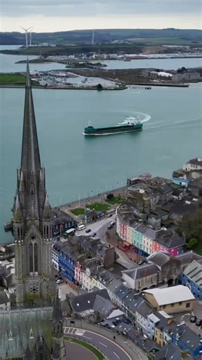 One of the most iconic views in Ireland. Sitting above the harbour, watching over the town, and forever linked to Cobh’s history as the last port of call for the Titanic. No matter how many times you see it, it never gets old. If you’ve been to Cobh, you know. #cobh #irisharoundtheworld #irelandfromabove #Irish | Irish Around The World