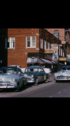 1950s America Suddenly Freezes Into 4K… #automobile