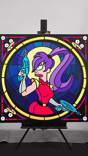 Who’s excited for the new season of Futurama?! 🤔 🤩 #art #painting #illustration #satisfying #futurama #simpsons #wip #artist | James Lewis