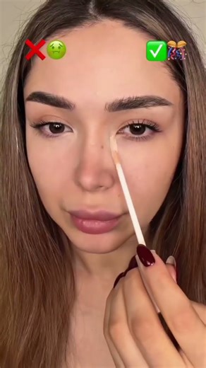 ❌ Vs ✅ Makeup Hack #makeuptutorial #makeup #hack #concealer #makeuphacks #shorts #shortvideo #love