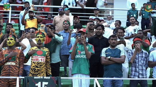 Two teams, two anthems — one spirit. The Bangladesh National Anthem and West Indies Team Anthem fill the air at the Sher-e-Bangla National Cricket Stadium, marking the start of the Dutch-Bangla Bank BAN v WI ODI Series 2025. #Bangladesh #TheTigers #BCB #Cricket #BANvWI #TigersForever #BANvWI2025 #HomeSeries #WhiteBall #WhiteBallSeries #WestIndies | Bangladesh Cricket : The Tigers