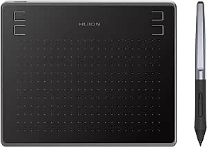 Huion HS64 Digital Graphics Tablets OSU! Drawing Tablet with 8192 Battery-Free Stylus and 4 Express Keys, Ideal Use for Distance Education and Wed Conference