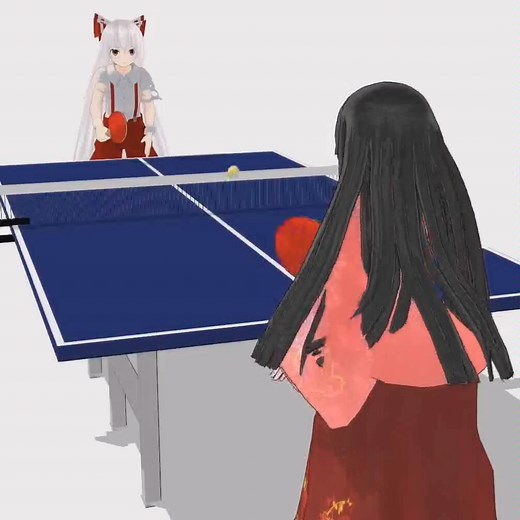 【东方MMD】飘上桌球，不死之烟