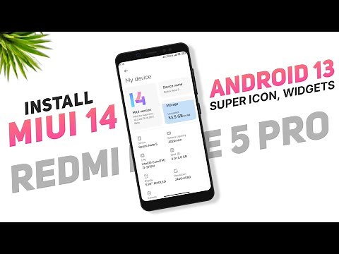 Install MIUI 14 Android 13 On Redmi Note 5 Pro | Super Icons, Widgets | Xiaomi EU 22.12.26