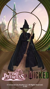 In Universal Pictures' Wicked, Elphaba's outfits are wickedly beautiful, often in shades of black or deep green. For this collaboration, we've recreated Elphaba's iconic outfit from the movie. Put it on and feel the true magic within! 💚 The exclusive Time Princess x Wicked outfit, "Defy Gravity", is coming soon. Stay tuned, travelers! Download Time Princess here: https://tp.igg.com/ #timeprincess #dressup #Wicked #WickedMovie #TPxWicked #TimePrincessXWicked | Time Princess