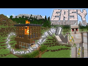 Easy Minecraft Iron Farm PLUS Bonemeal Farm TOGETHER Tested in the Minecraft 1.20 Update