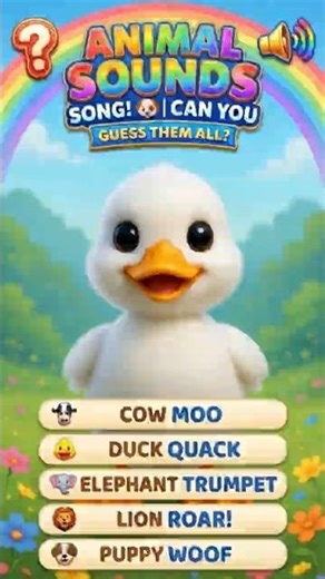 Quack Quack! 🦆 Guess the Duck Sound Game #AnimalSounds #KidsSongs #GuessTheAnimal