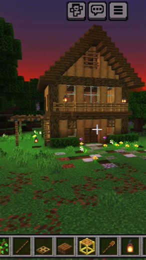 Minecraft Small Starter House 🏡 #minecraftbuilding #Minecraft #shorts