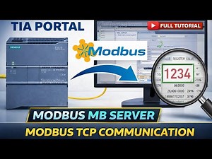 TIA Portal Modbus MB Server Configuration | Test & Connect with Modbus Scan