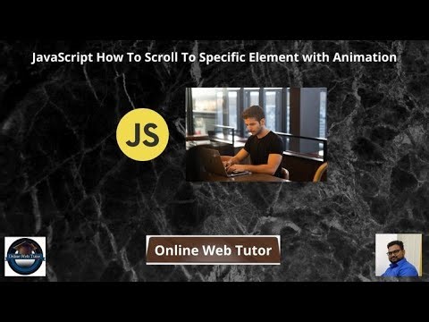 JavaScript jQuery How To Scroll To Specific Position of a Webpage Element with Animation Tutorial