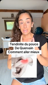 Je te donne des exercices pour remettre de la mobilité active et du renfo musculaire du pouce et du poignet pour soulager ta tendinopathie de De Quervain. | KinéMargaux