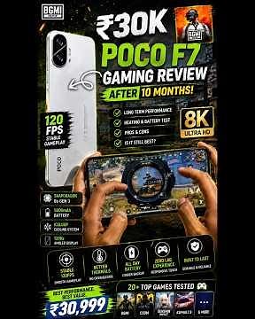 POCO F7 Long Term Review 😳 Still A Gaming Monster After 10 Months?